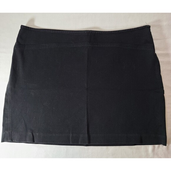 Express Stretch Black Y2K Mini Skirt Size 5/6 Vintage 2000s Clubwear Taiwan - Picture 1 of 7